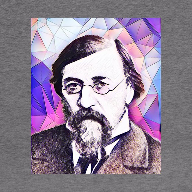 Nikolay Chernyshevsky Pink Portrait | Nikolay Chernyshevsky Artwork 8 by JustLit